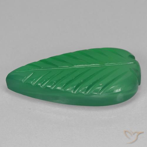 Ágata Verde médio Natural 4.35ct, Chique, Translúcido