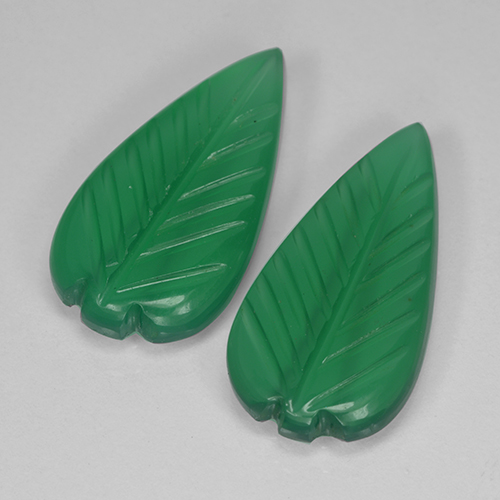 Pedras preciosas de ágata verde natural de 5,74 ct, corte flor, translúcido