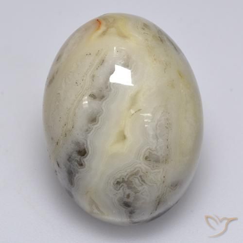 Ágata multicolorido natural 17,95ct, corte oval, opaco