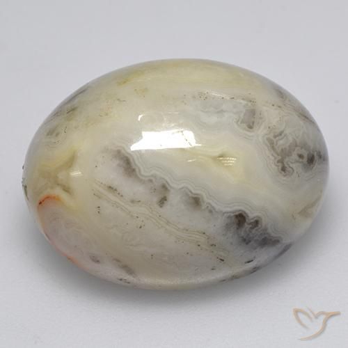 Ágata multicolorido natural 17,95ct, corte oval, opaco