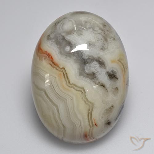 Ágata multicolorido natural 44,87ct, corte oval, opaco