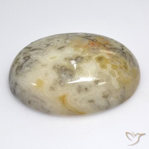 Ágata Multicolorido Natural 45.62ct, oval, Opaco