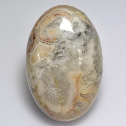 Ágata multicolorido natural 60,20ct, corte oval, opaco