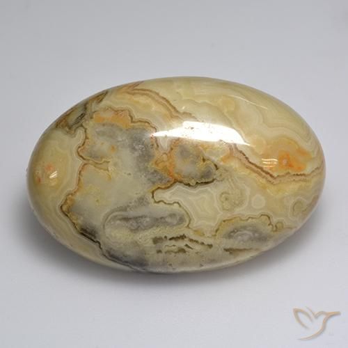 Ágata Multicolorido Natural 57.20ct, oval, Opaco