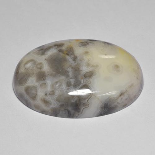 Ágata multicolorido natural 39,51ct, corte oval, opaco