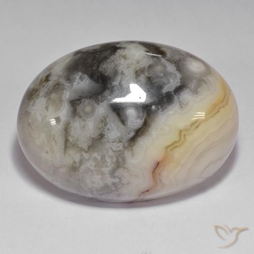 Ágata Multicolorido Natural 45.27ct, oval, Opaco