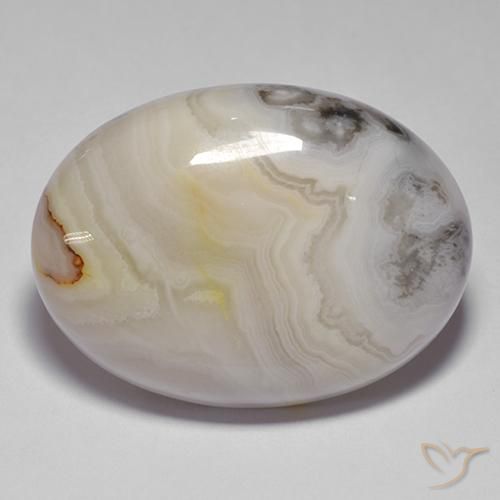 40.74ct Natural Multicolorido Ágata, oval, Opaco