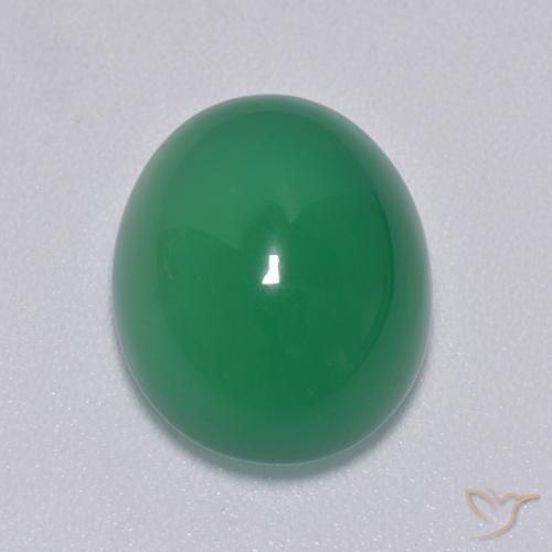 8.01ct Natural Verde médio Ágata, oval, Translúcido