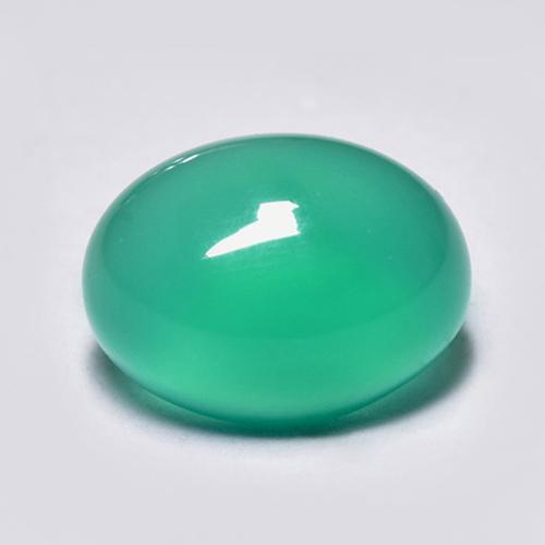 Ágata Luz verde Natural 1.55ct, Corte Oval, Transparente