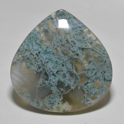 Ágata multicolorido natural 31,45ct, formato de pêra, translúcido