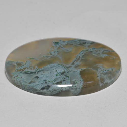 Ágata multicolorido natural 30,79ct, corte oval, translúcido