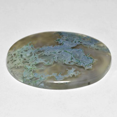Ágata multicolorido natural 25,69ct, corte oval, translúcido