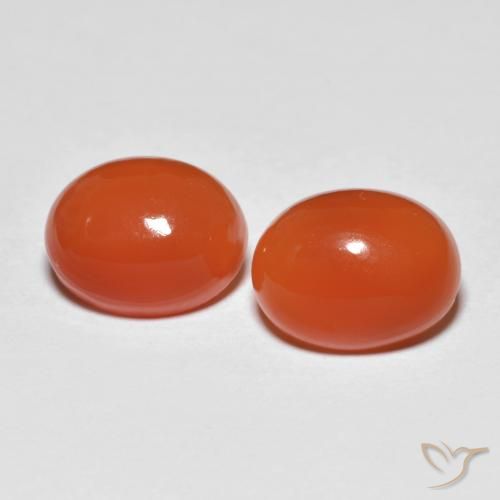 2.41ctw Natural vermelho médio Ágata, oval, Transparente