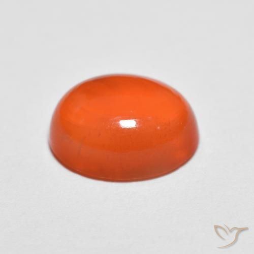 Ágata Laranja brilhante Natural 1.93ct, oval, Translúcido