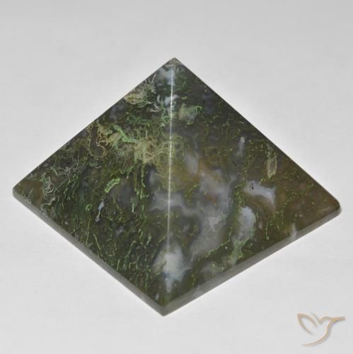 128.79ct Natural verde com vermelho Ágata, Quadrado, Opaco