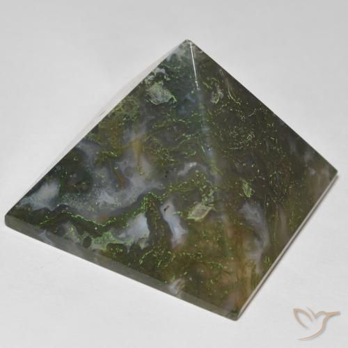 Ágata verde com vermelho Natural 128.79ct, Quadrado, Opaco