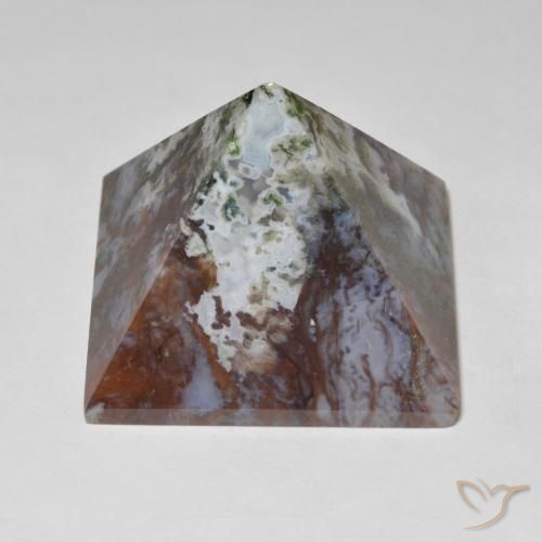 Ágata multicolorido natural 116,34ct, quadrado, opaco