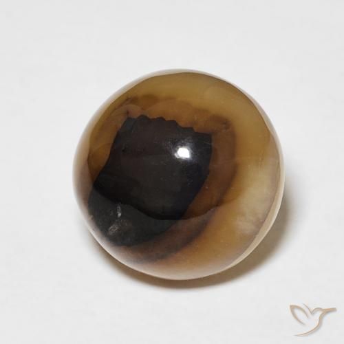 Ágata Multicolorido Natural 6.25ct, Redondo, Translúcido