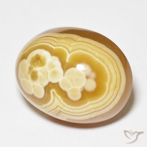 Ágata Multicolorido Natural 42.02ct, oval, Opaco