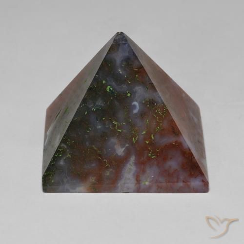 105.43ct Natural verde e vermelho Ágata, Quadrado, Opaco
