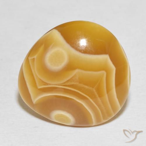 18.16ct Natural Multicolorido Ágata, Formato de pêra, Opaco, Photo A