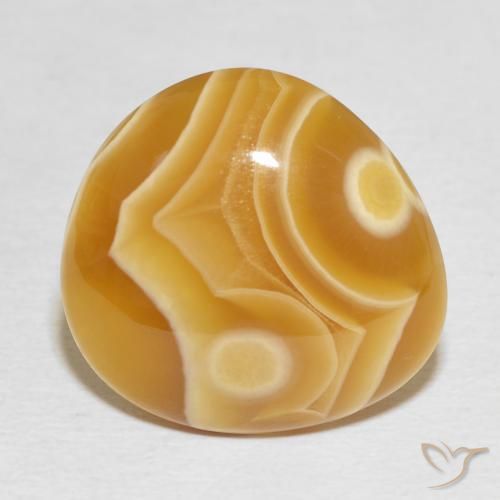 Ágata Multicolorido Natural 18.16ct, Formato de pêra, Opaco