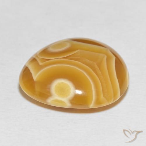 Ágata Multicolorido Natural 18.16ct, Formato de pêra, Opaco