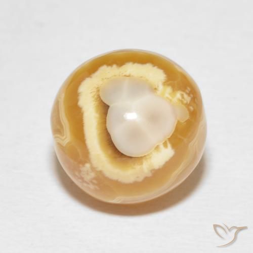 Ágata Multicolorido Natural 11.17ct, Esfera / Bola, Opaco
