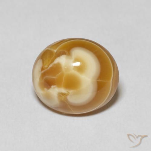 6.40ct Natural Multicolorido Ágata, oval, Opaco