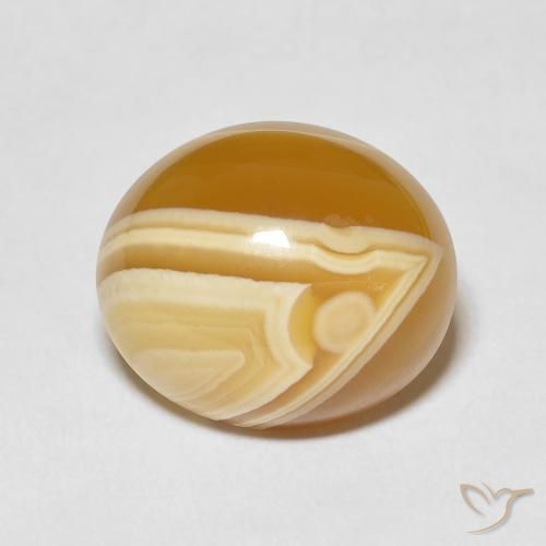 17.00ct Natural Multicolorido Ágata, oval, Opaco