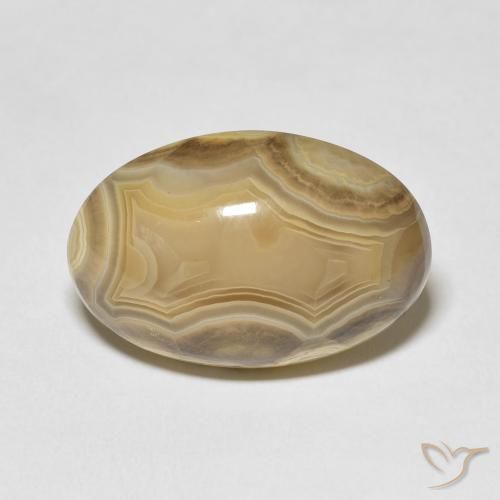 26.72ct Natural Multicolorido Ágata, oval, Opaco