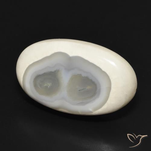 Ágata Branco multicor Natural 23.13ct, oval, Opaco