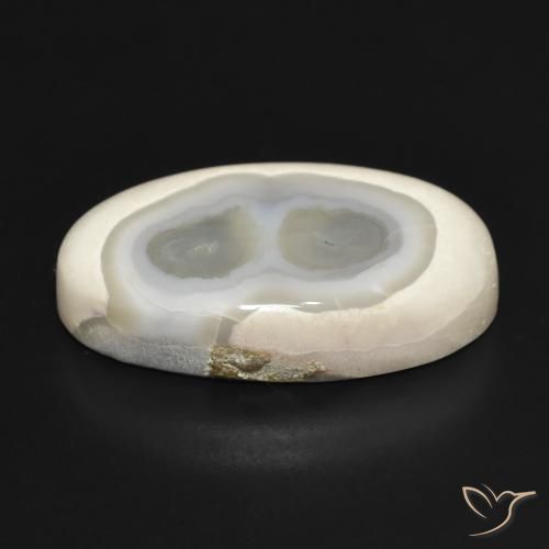 Ágata Branco multicor Natural 23.13ct, oval, Opaco