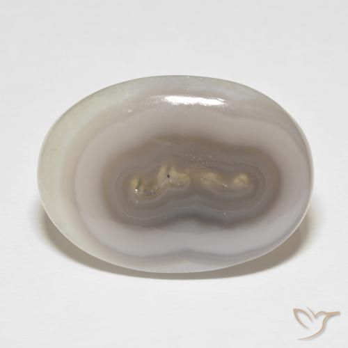 34.15ct Natural White Cream Ágata, oval, Opaco