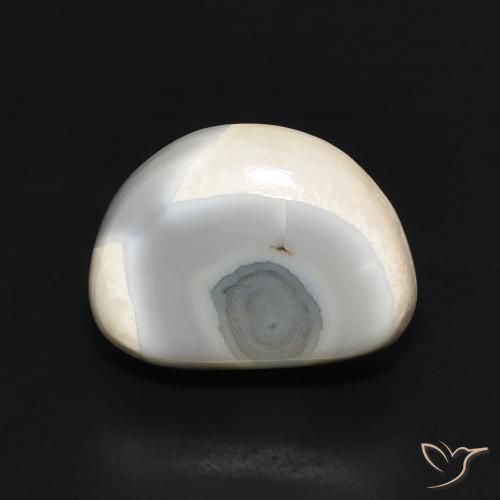 6.67ct Natural Branco multicor Ágata, Chique, Opaco