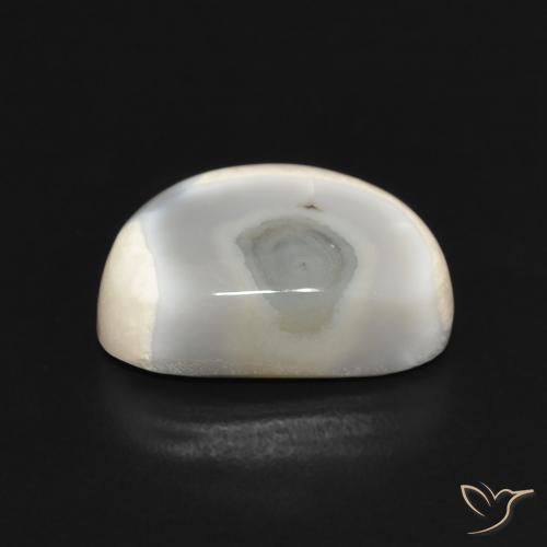 Ágata Branco multicor Natural 6.67ct, Chique, Opaco