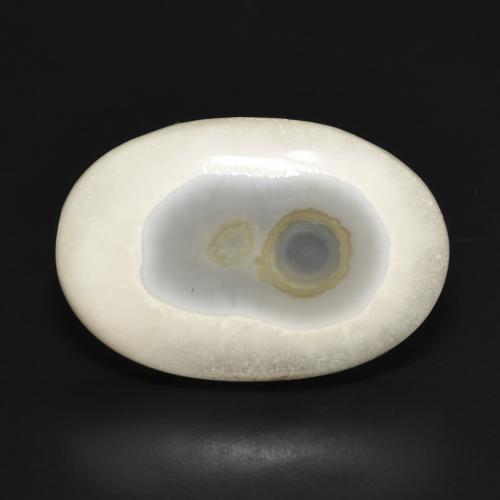 19.82ct Natural Branco multicor Ágata, oval, Opaco
