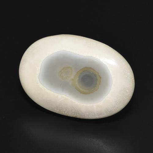 Ágata Branco multicor Natural 19.82ct, oval, Opaco