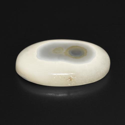 Ágata Branco multicor Natural 19.82ct, oval, Opaco