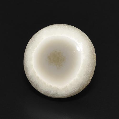 Ágata Branco multicor Natural 6.31ct, Redondo, Opaco