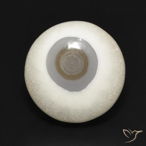 14.01ct Natural Branco multicor Ágata, Redondo, Opaco
