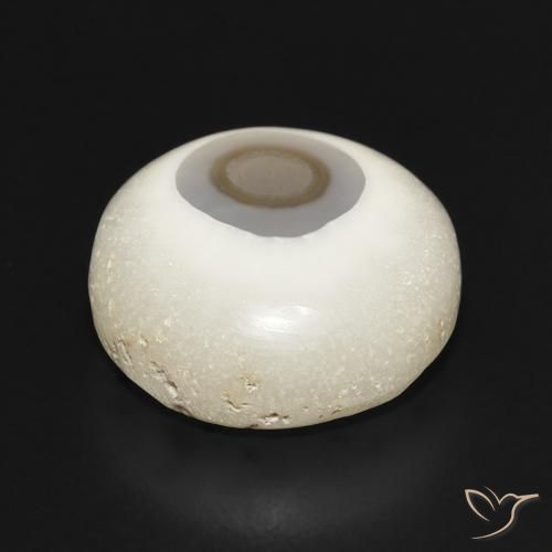Ágata Branco multicor Natural 14.01ct, Redondo, Opaco