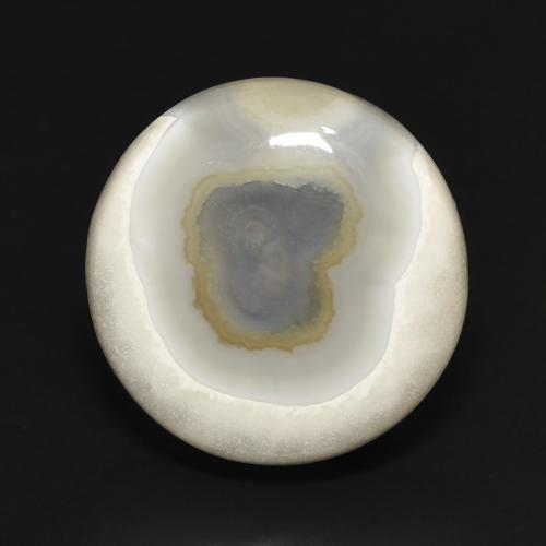 15.97ct Natural Branco multicor Ágata, Redondo, Opaco