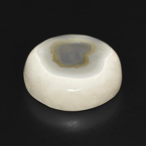 Ágata Branco multicor Natural 15.97ct, Redondo, Opaco