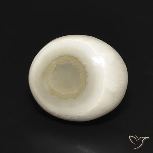 Ágata Branco multicor Natural 6.02ct, oval, Opaco