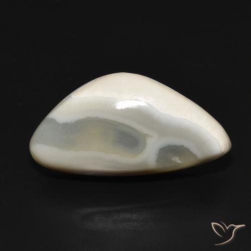 15.91ct Natural Off white Ágata, Chique, Opaco