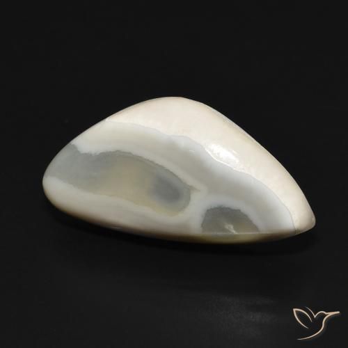 Ágata Off white Natural 15.91ct, Chique, Opaco