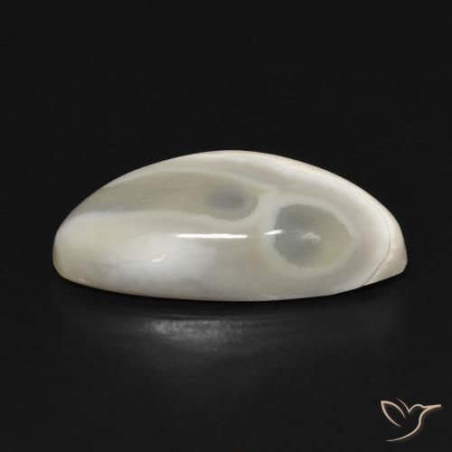 Ágata Off white Natural 15.91ct, Chique, Opaco