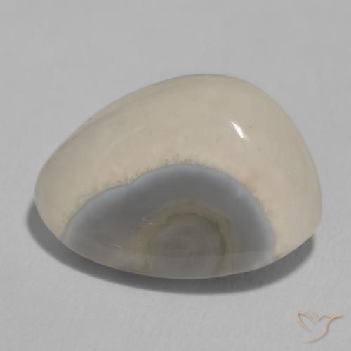 Ágata White Cream Natural 11.22ct, Chique, Opaco