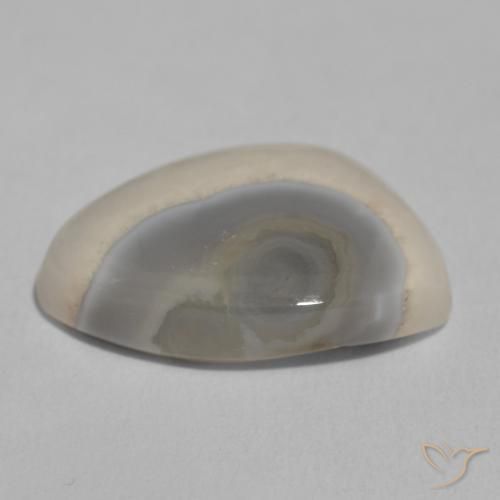 Ágata White Cream Natural 11.22ct, Chique, Opaco